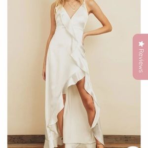 Eternal Ivory Satin Dress NWT